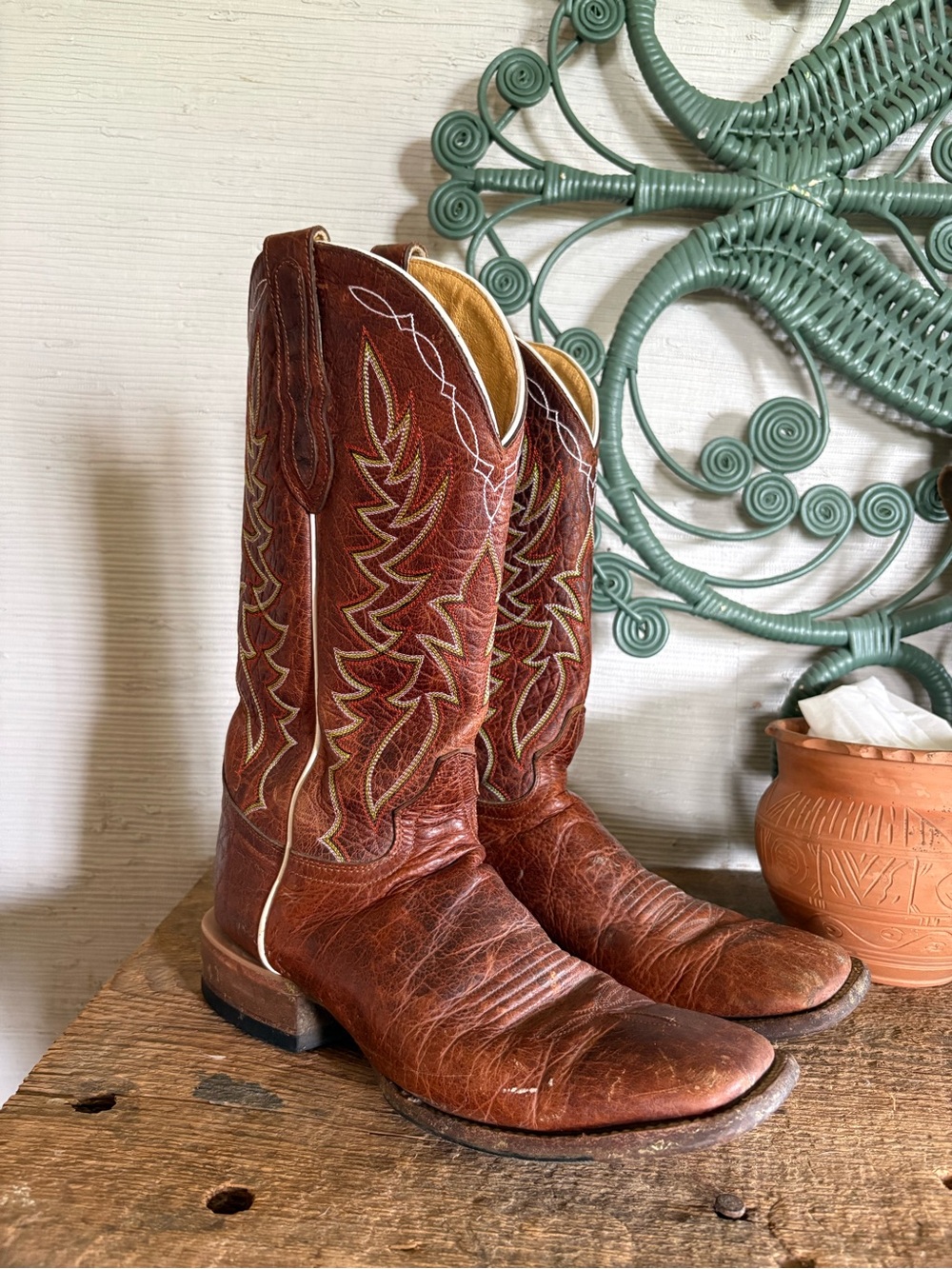 Cavender’s Men’s 8.5 Classic Brown Men's Cowboy Boots